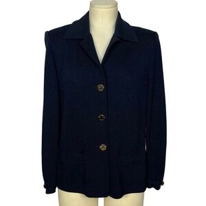 90s St John Navy Blazer | Size 6 | Bust 40 | Vintage
